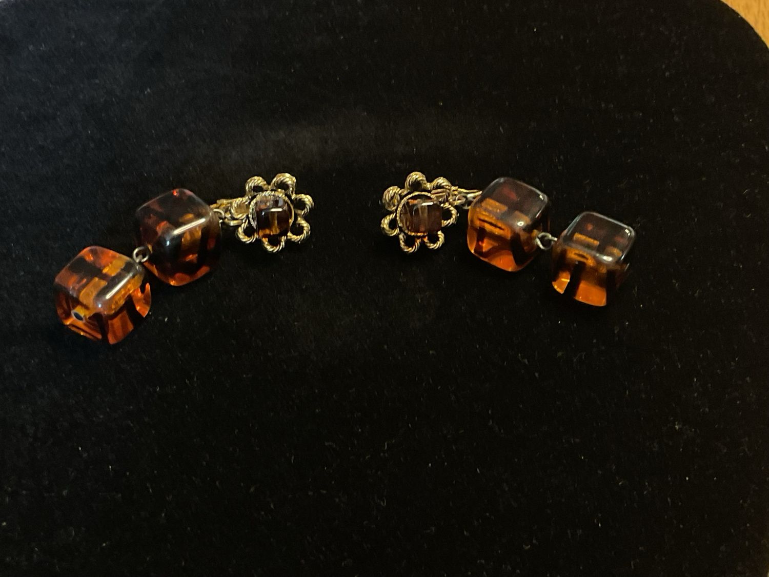 Vintage Cube Earrings