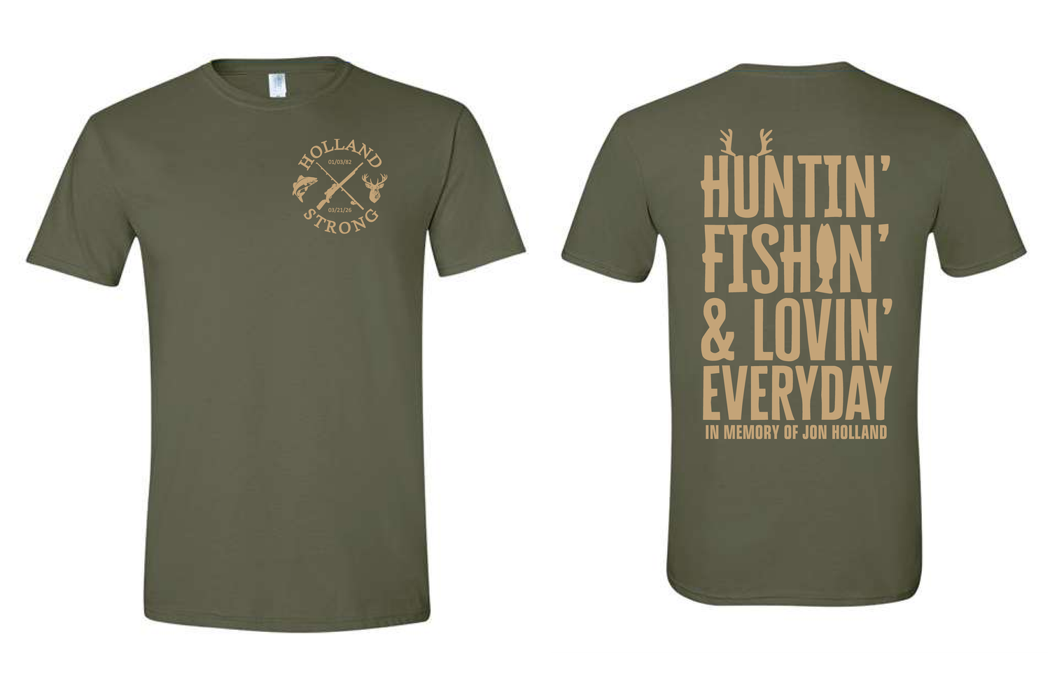 BELLA CANVAS MILITARY GREEN ADULT