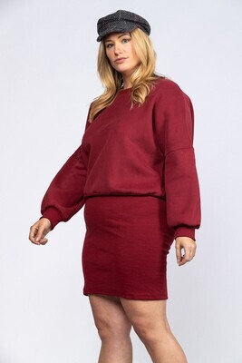 Curvy Cherry Sweatshirt Dress Curvy Cherry Sweatshirt Dress