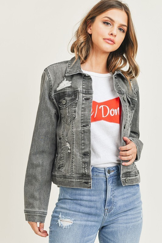 Grey Vintage Washed Jacket