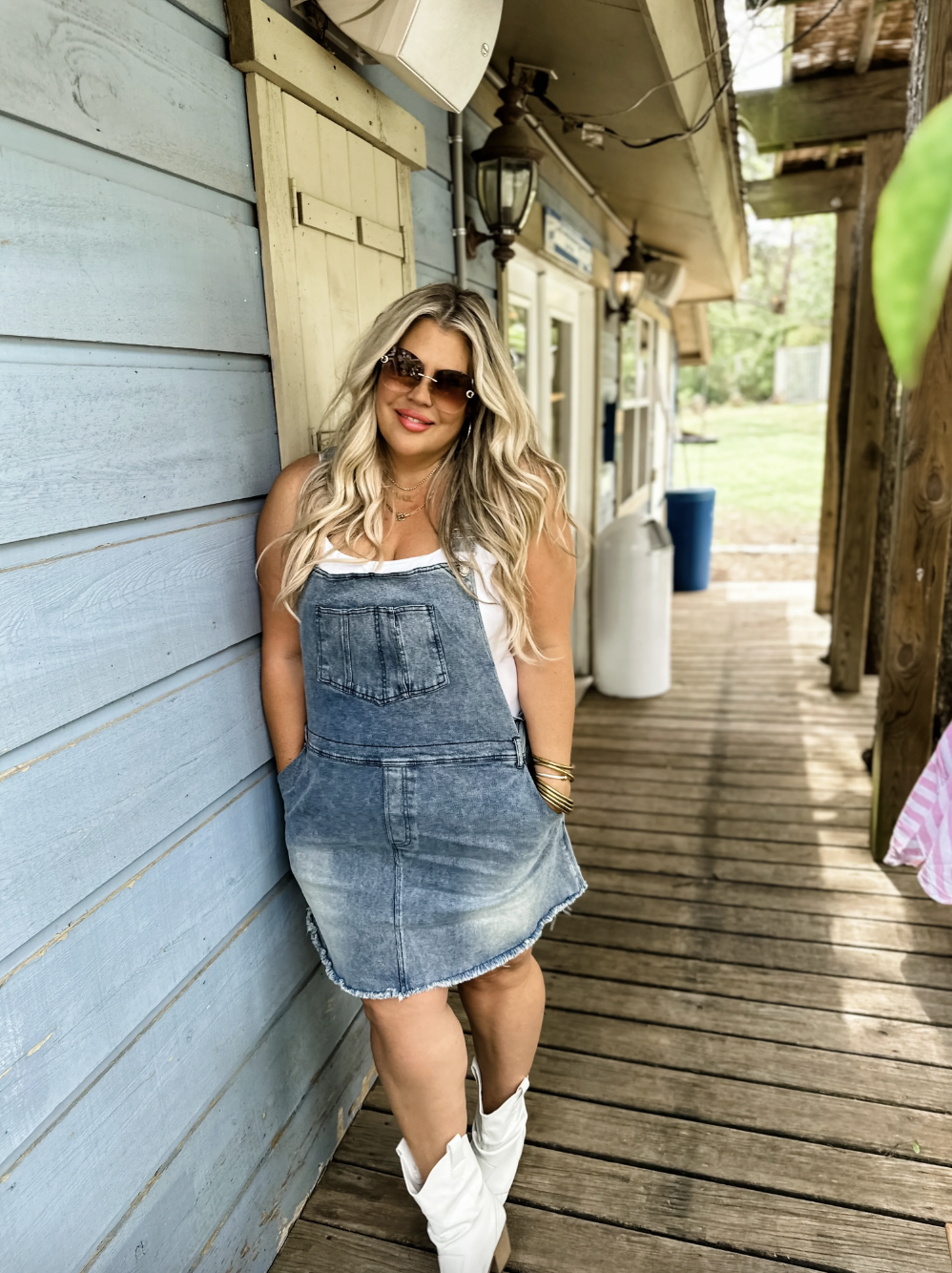 Sonny Denim Overall Dress