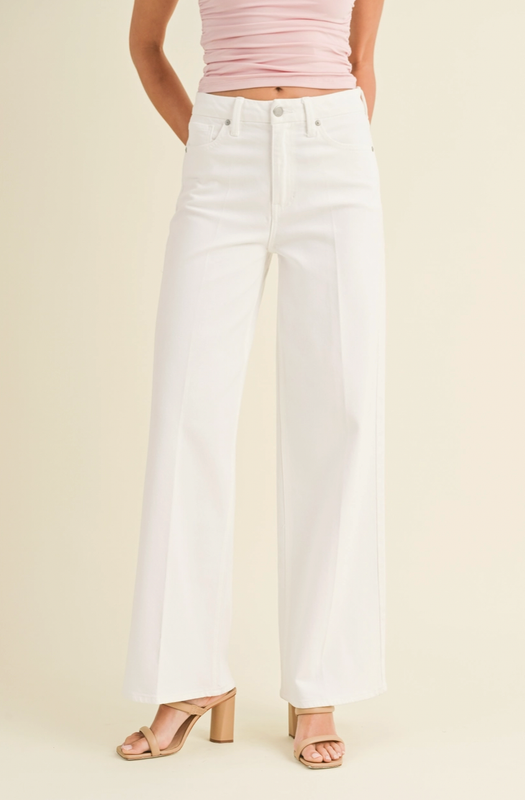 JBD White HR Wide Leg