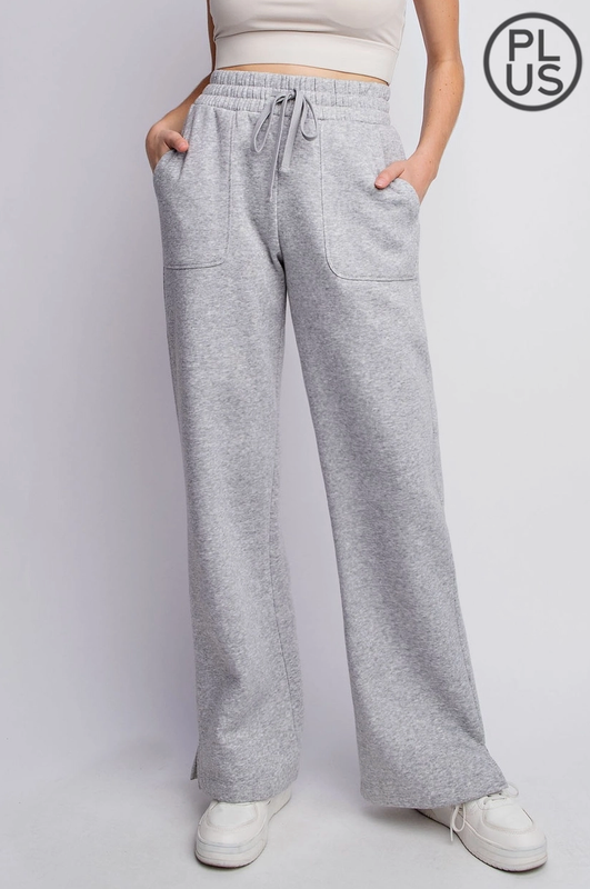 Curvy Fleece Heather Sweats