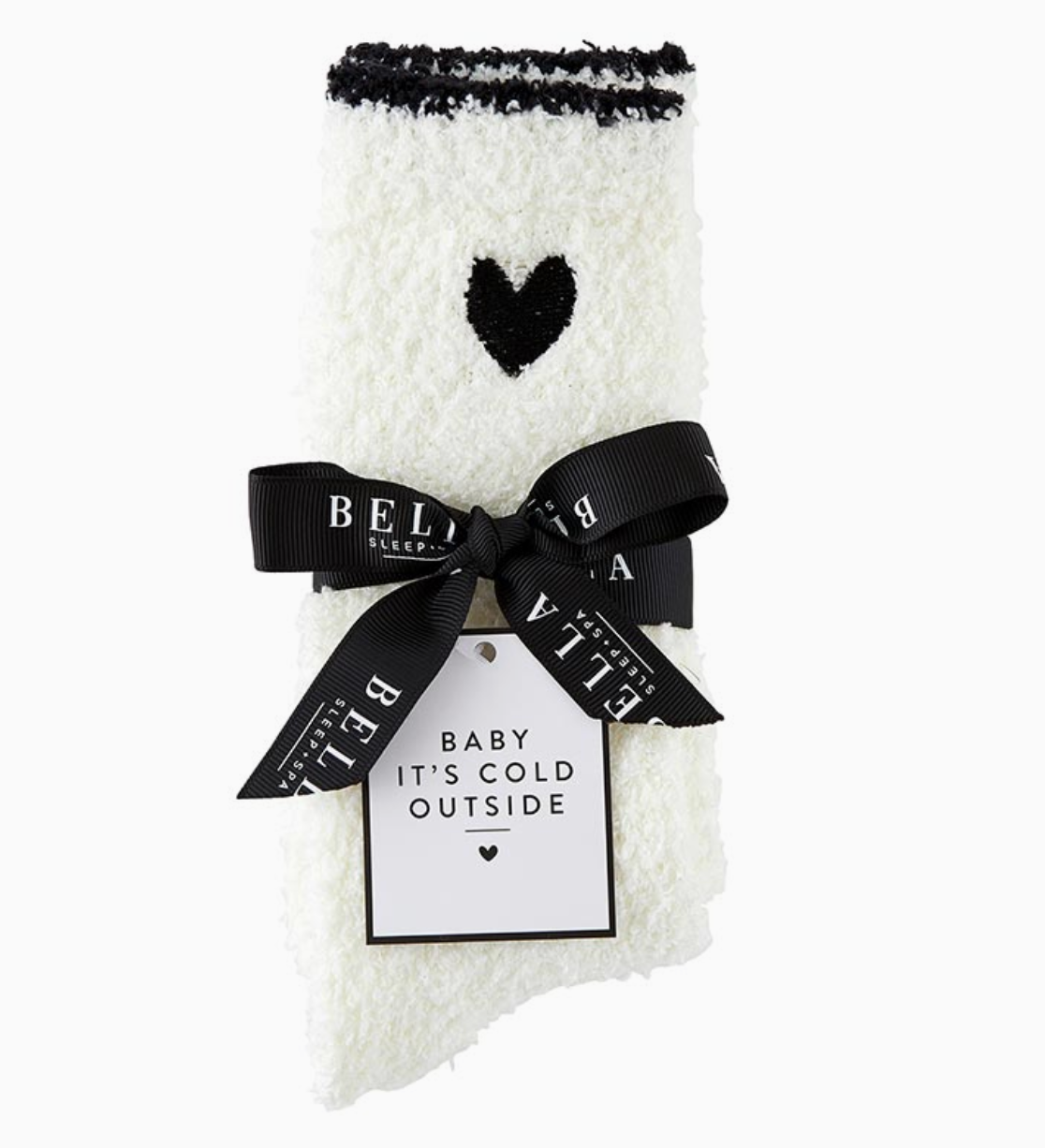 Cozy Socks Black Heart