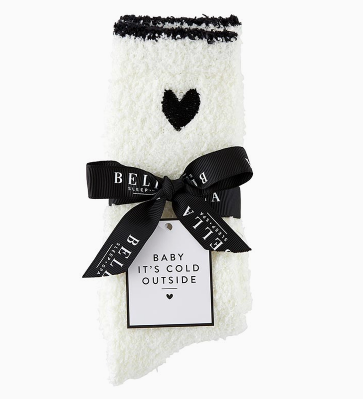 Cozy Socks Black Heart