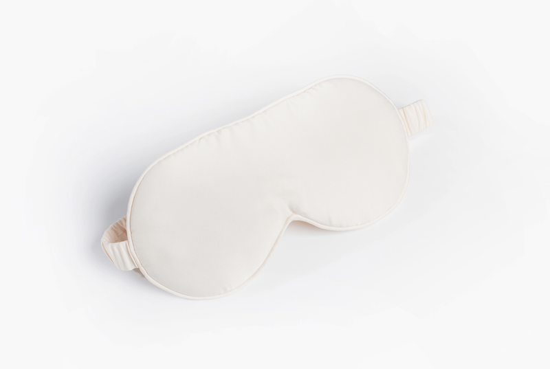 Ivory Satin Sleep Mask