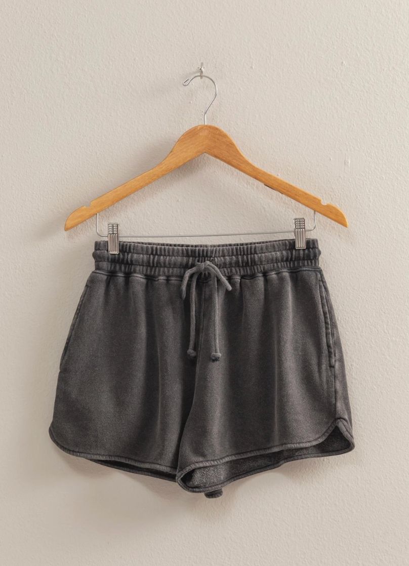 Black Terry Shorts