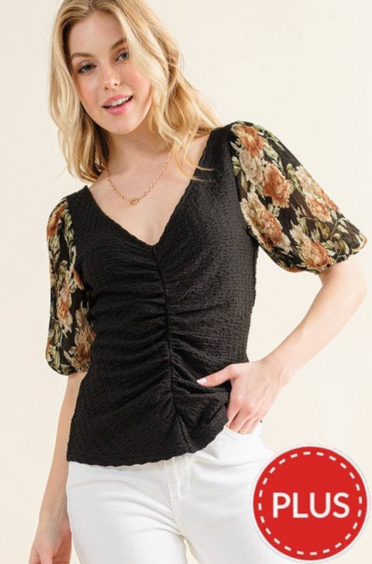 Curvy Black Floral
