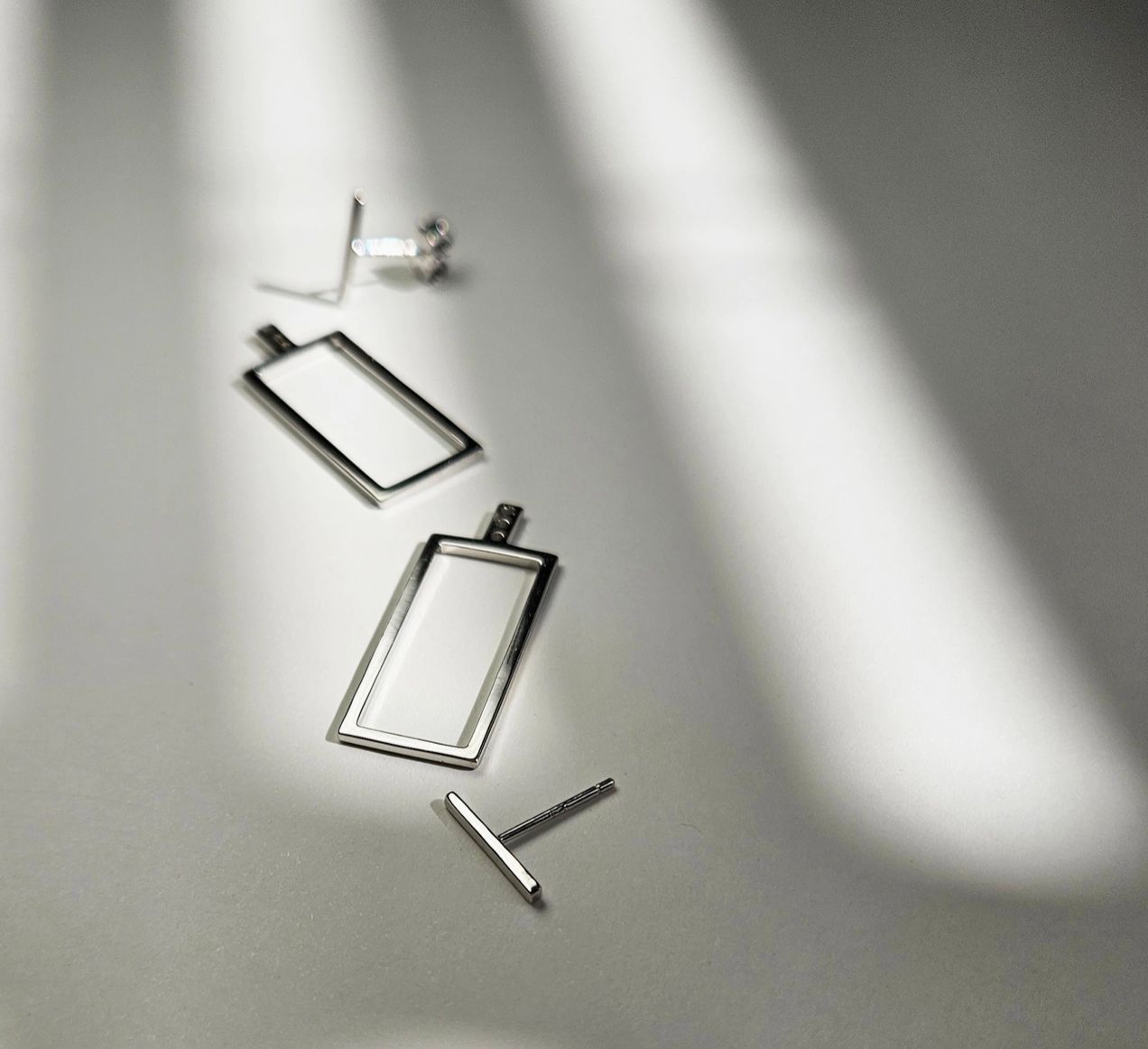 Silver Geometric Ear Jacket