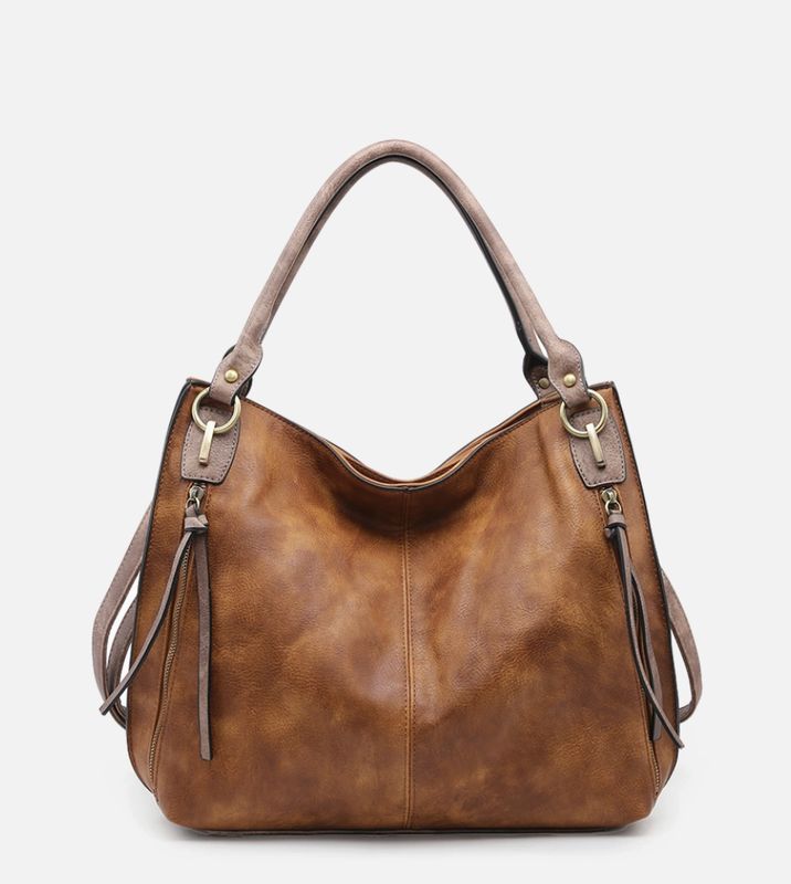 Connar Distressed Side Pocket Tote