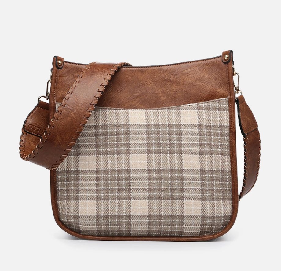 Chloe Plaid 2 Tone Crossbody