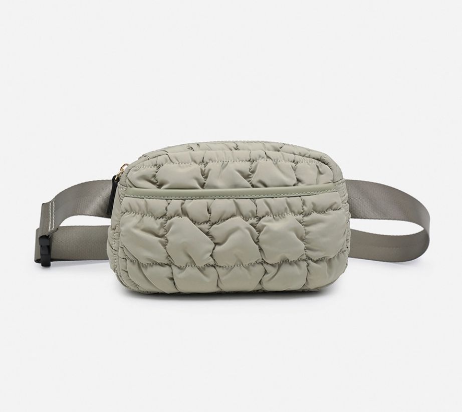 Chrissy Puffer Bum Bag Sage