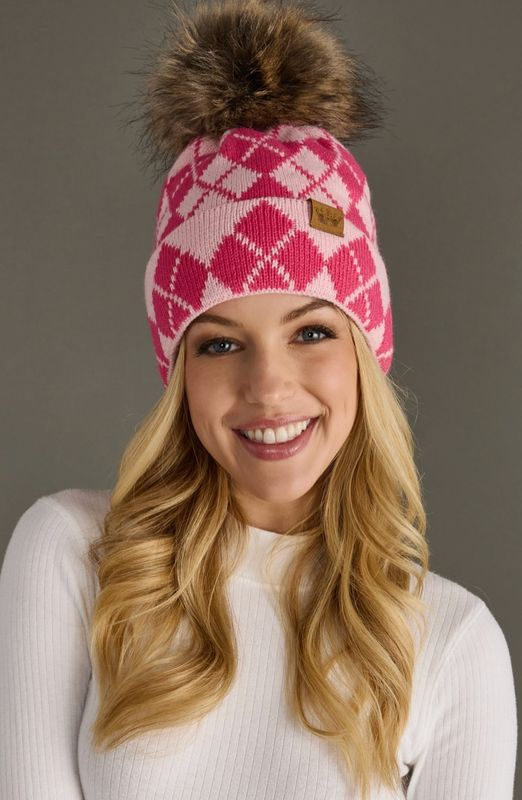 Pink &amp; Blush Argyle