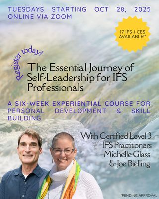The Essential Journey of Self-Leadership for IFS Professionals (2pm - 5pm Pacific)
