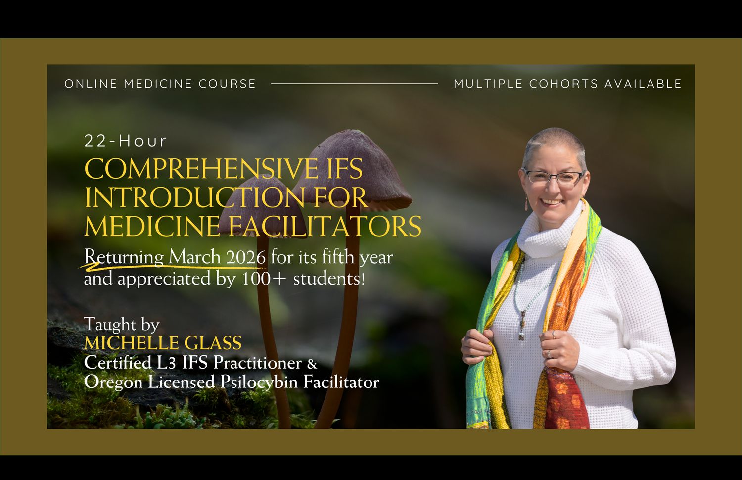 Self-Led Guiding: Comprehensive IFS Introduction for Medicine Facilitators (Nov 2026 Cohort)                             [SOCIAL EQUITY PRICING: $1,200 - $850]