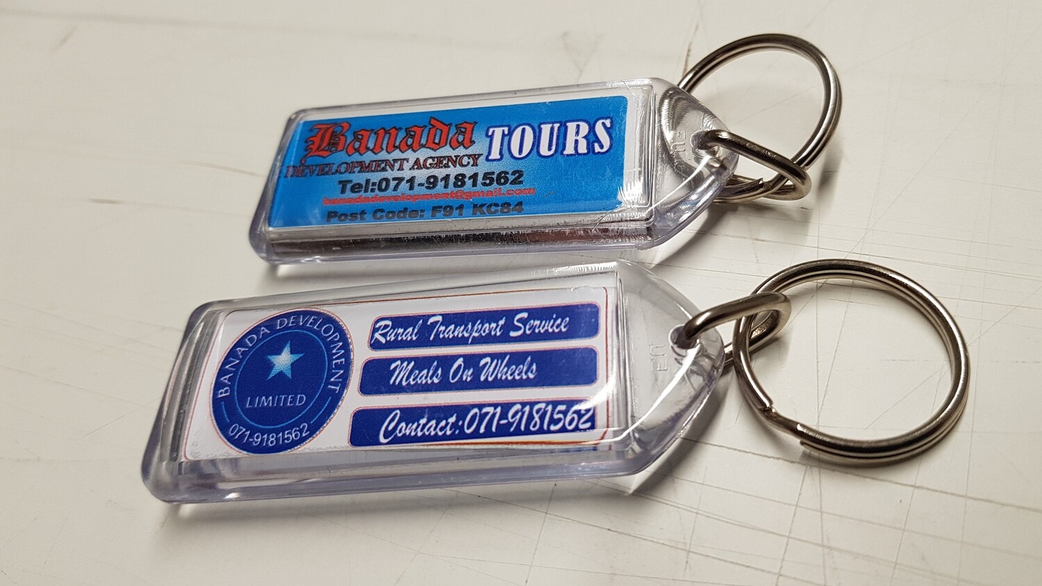 Keyrings, Calendars amd Business Cards