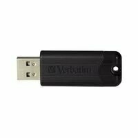 Verbatim 32GB PinStripe USB 3.2 Flash Drive - Black