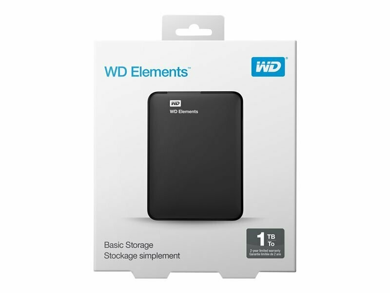 WD Elements Portable WDBUZG0010BBK 1TB External