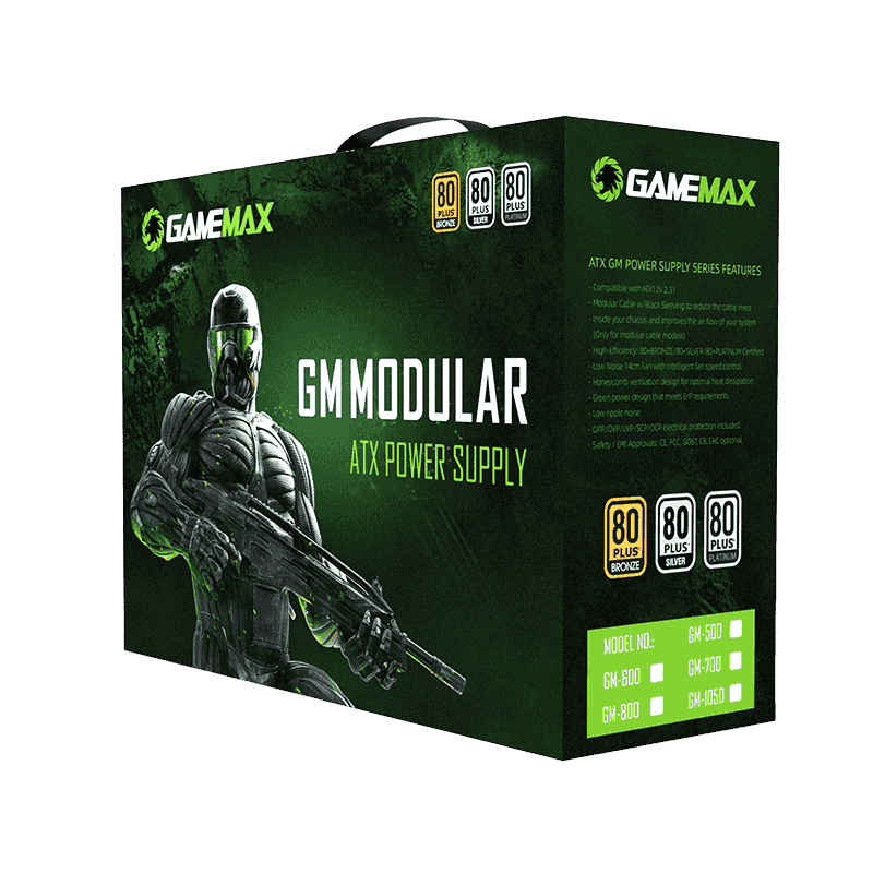 GAMEMAX GM MODULAR 600W POWER SUPPLY