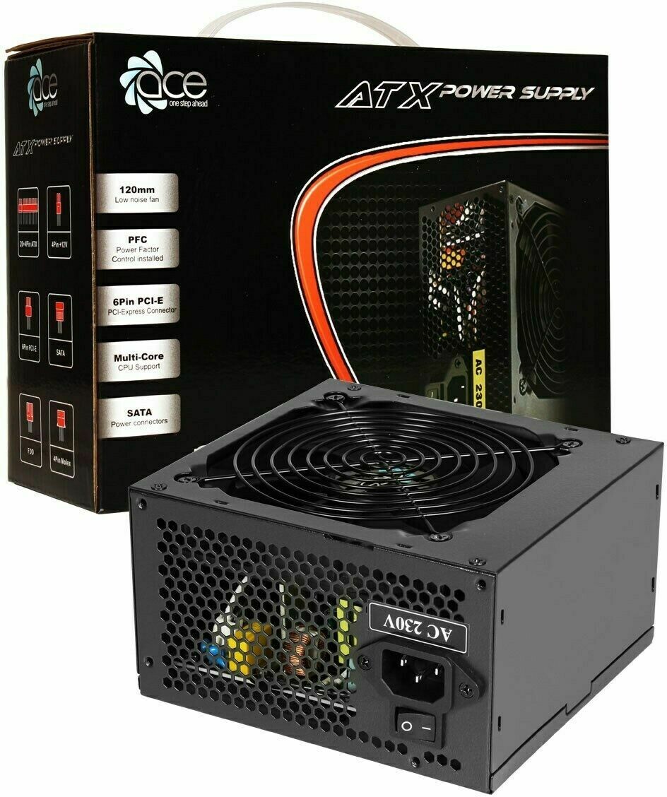 Ace BR Black 600W Power Supply