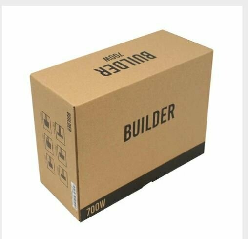 700W Black with 12cm Fan & PPFC System Builder PSU - Brown Box