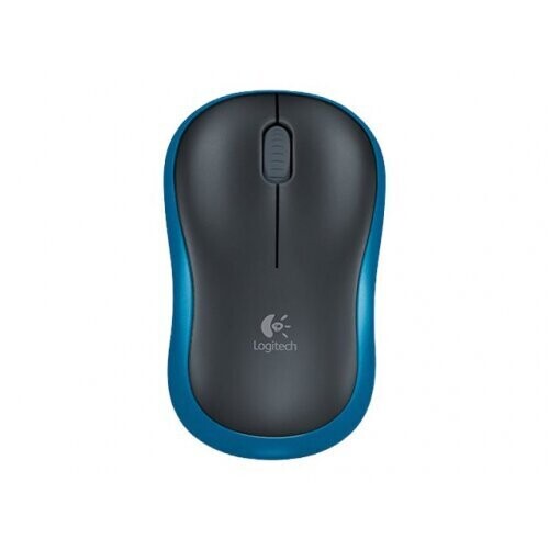Logitech M185 - Mouse - optical - wireless - 2.4 GHz - USB wireless receiver -Blue