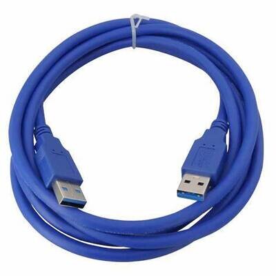 USB 3.0 Type A (M) to Type A (M) Data Cable Blue 2mtr