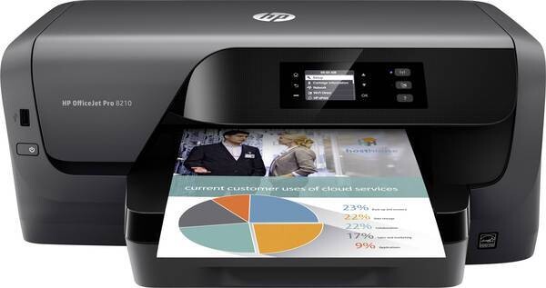 HP Officejet Pro 8210 Colour inkjet A4 LAN, Wi-Fi, Duplex