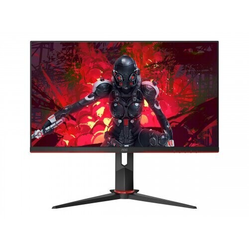 AOC Gaming C27G2U/BK - LED monitor - curved - 27" - 1920 x 1080 Full HD (1080p) @ 165 Hz - VA - 250 cd/m² - 4000:1 - 1 ms - 2xHDMI, VGA, DisplayPort - speakers - black, red