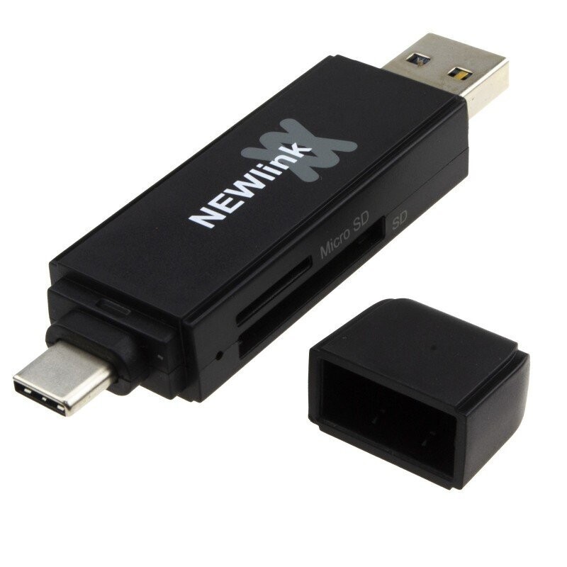 Nerlink USB 3.1 Type C / Type A Card Reader for SD & Micro SD Memory Cards