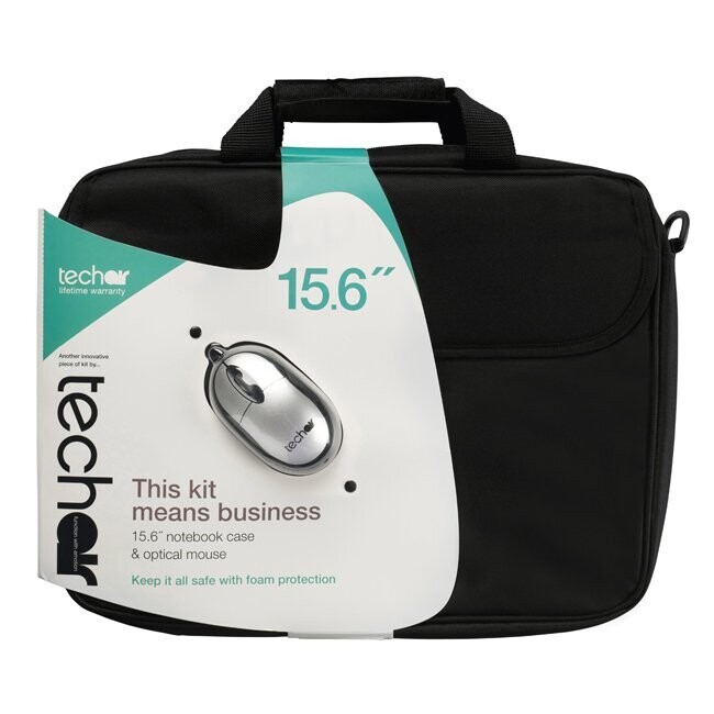 Techair Classic basic 14 – 15.6″ briefcase with mouse