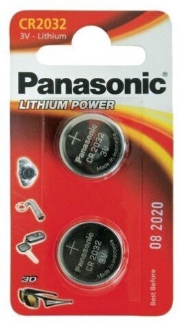 2 x Panasonic CR2032 mini Lithium battery