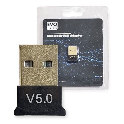 Evo Labs Bluetooth 5.0 Usb Adapter For Pc Or Laptop NEW