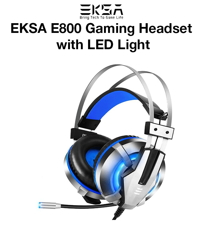 EKSA E800 Gaming Headset with LED Light