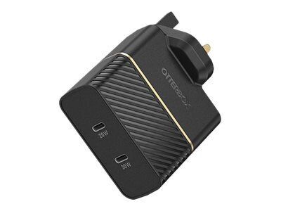 OtterBox UK Wall Charger 50W - 1X USB-C 30W + 1X USB-C 20W USB-PD