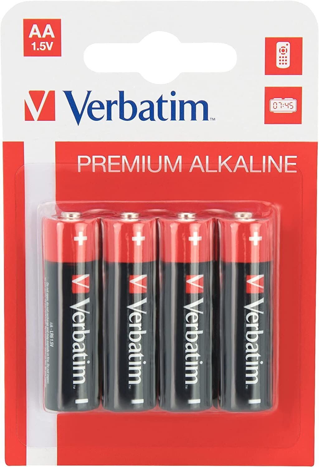 Verbatim 49921 - AA Alkaline Batteries 4 Pack