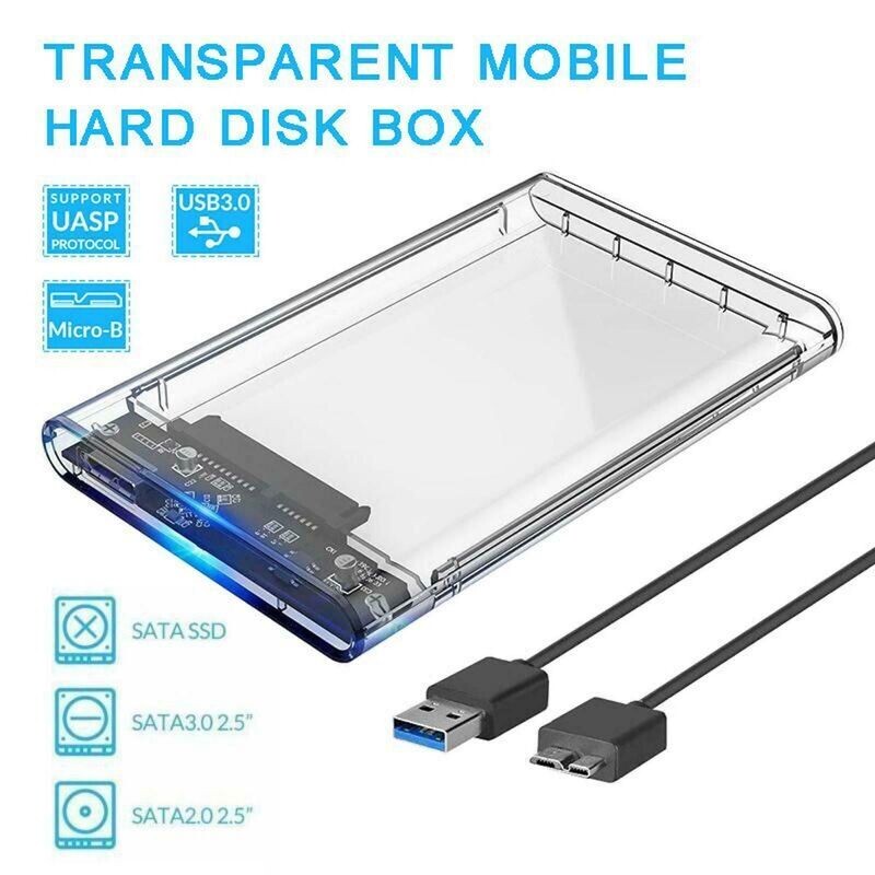 USB 3.0 to SATA Hard Drive Enclosure Caddy Case For 2.5" Inch HDD / SSD ExteBMG