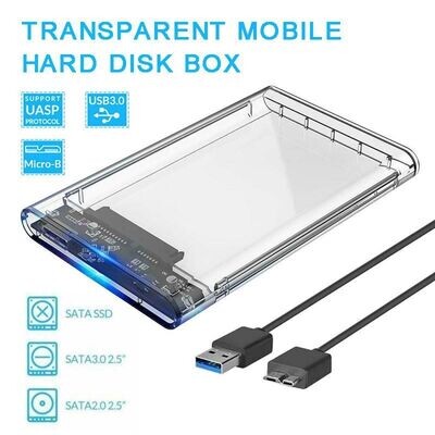 USB 3.0 to SATA Hard Drive Enclosure Caddy Case For 2.5