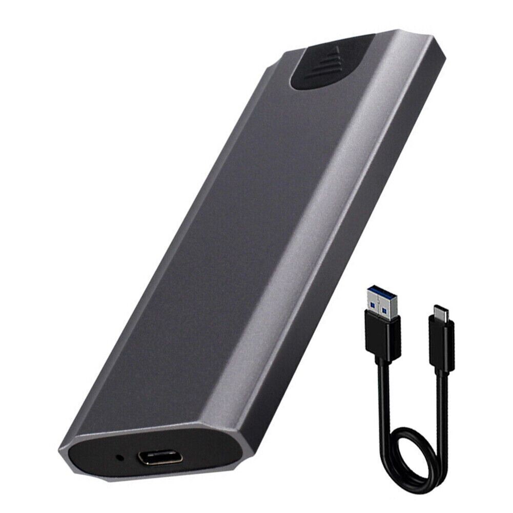 M.2 SSD USB Type C 3.1 SSD Enclosure M.2/NVME/NGFF Dual Protocol for SSD 2230/2242/2260/2280,