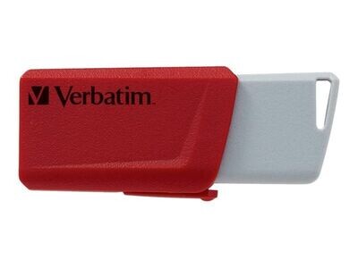 2 Pack Verbatim 32GB PinStripe USB 3.2 Flash Drive Blue & Red