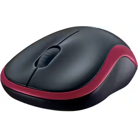 Logitech Mouse M185 Black, Red