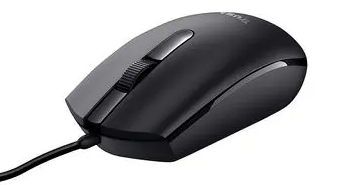 Trust Basi Wired Mouse, Black -  24271