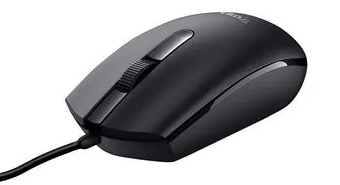 Trust Basi Wired Mouse, Black - 24271