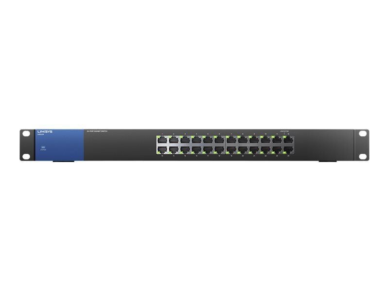 Linksys Business LGS124 Switch - unmanaged - 24 x 10/100/1000 - rack-mountable - AC 100/230 V