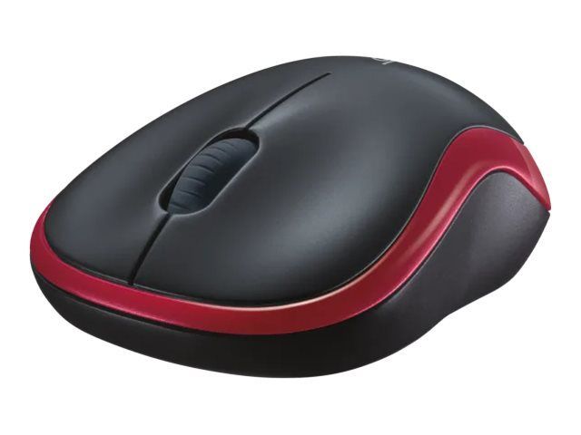 Logitech M185 - mouse - 2.4 GHz - red