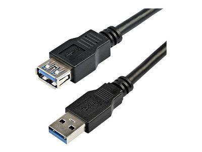 2m Black USB 3.0 Male to Female Extension Cable