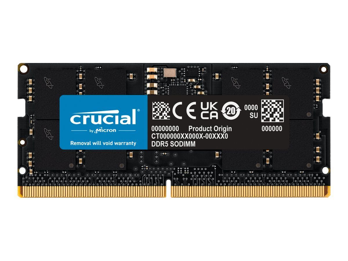 Crucial - DDR5 - module - 32 GB - SO-DIMM 262-pin - 5200 MHz / PC5-41600
