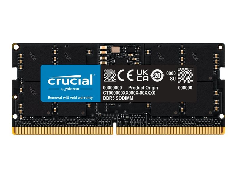 Crucial - DDR5 - module - 32 GB - SO-DIMM 262-pin - 5200 MHz / PC5-41600