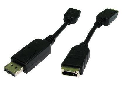 HDHDPORT-005CAB video cable adapter 0.15 m DisplayPort TO HDMI Black
