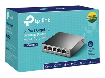 TP-Link TL-SG1005P - switch - 5 ports - unmanaged